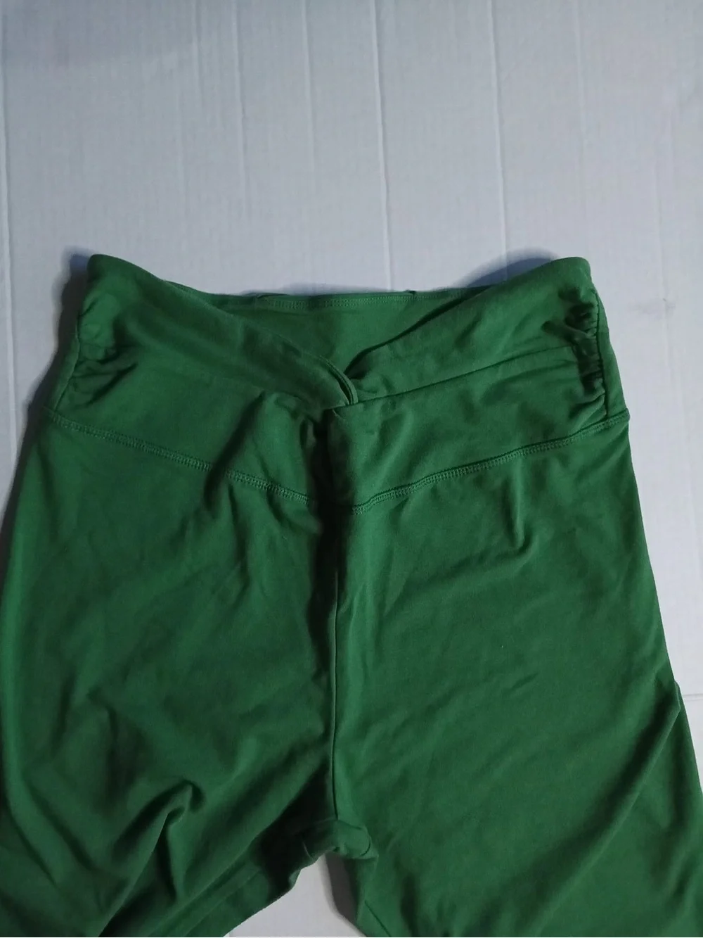PINK Victoria's Secret Green Ribbed Waistband Leggings - Picture 3 of 7